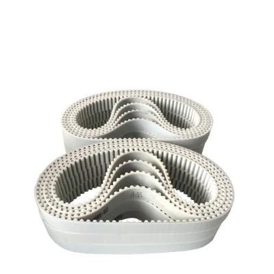 Standard CNC Power Driving Conveyor Toothed Belts White Endless Seamless PU Timing Belt