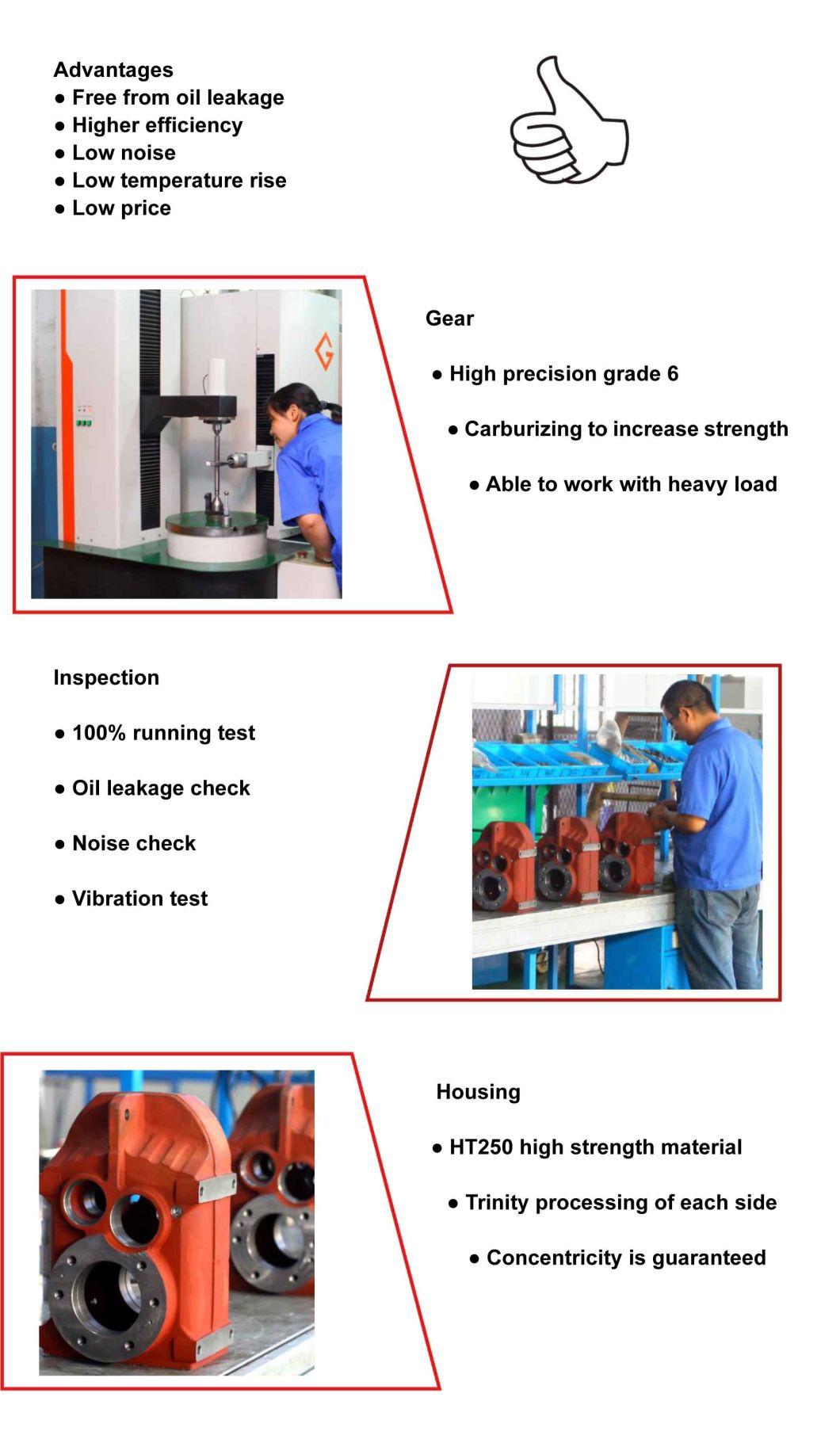 F Parallel Shaft Gear Reducer with 0.75kw Motor for Conveyor