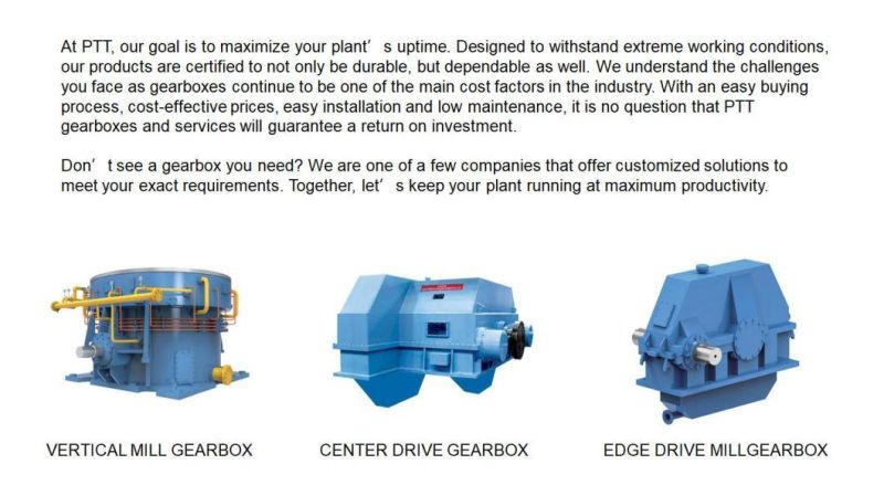 Pnl Series Gearbox for Rubber and Plastics Dispersion Mixer