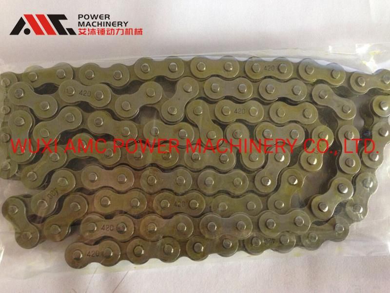 12.7mm Pitch China Factory Made 420 Motorcycle Roller Chain