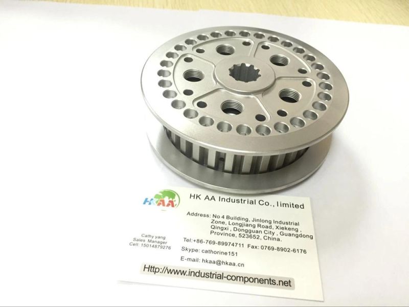 Aluminum Synchronous Flat Belt Pulley with Flanges