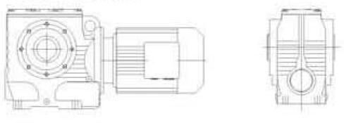 Customer Designed Motor Power Rated Power 0.18kw~22kw S Series Helical Worm Gear Motors