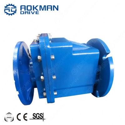 Aokman RC Series B14 Flange Mounted Helical Gear Motor