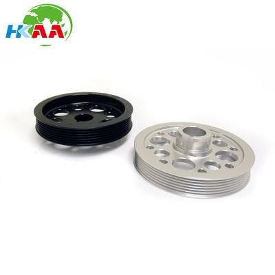 CNC Machining Light Weight Aluminum Engine Crankshaft Crank Pulley