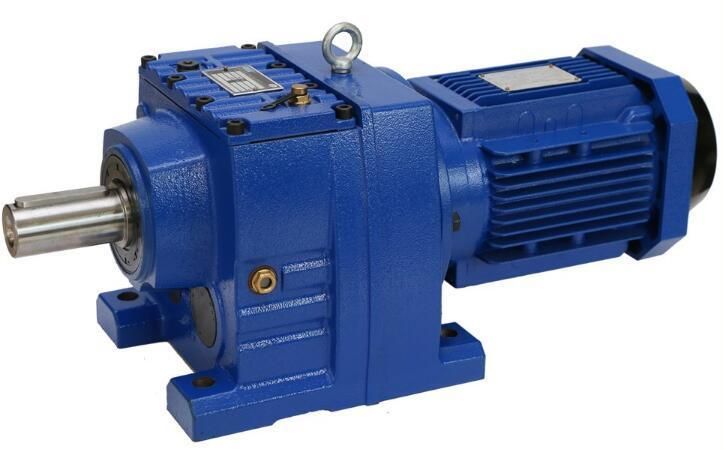 High Efficiency Solid Coaxial Shaft R Series Helical Gear Reducer