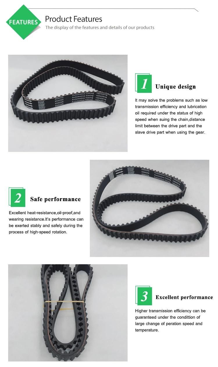 Rubber Timing Belt Transmission Belts Customized Cr/HNBR Material for Car Belt