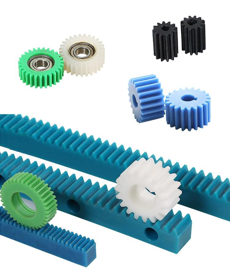 Self-Lubricating White Plastic Transmission PTFE Rack and Pinion Wheel