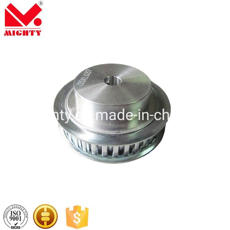 Chinese Brand Mighty Aluminum Alloy Mxl XL L H Xh Xxh T2.5 T5 T10 T20 At5 At10 At20 Timing Belt Pulleys with Flange