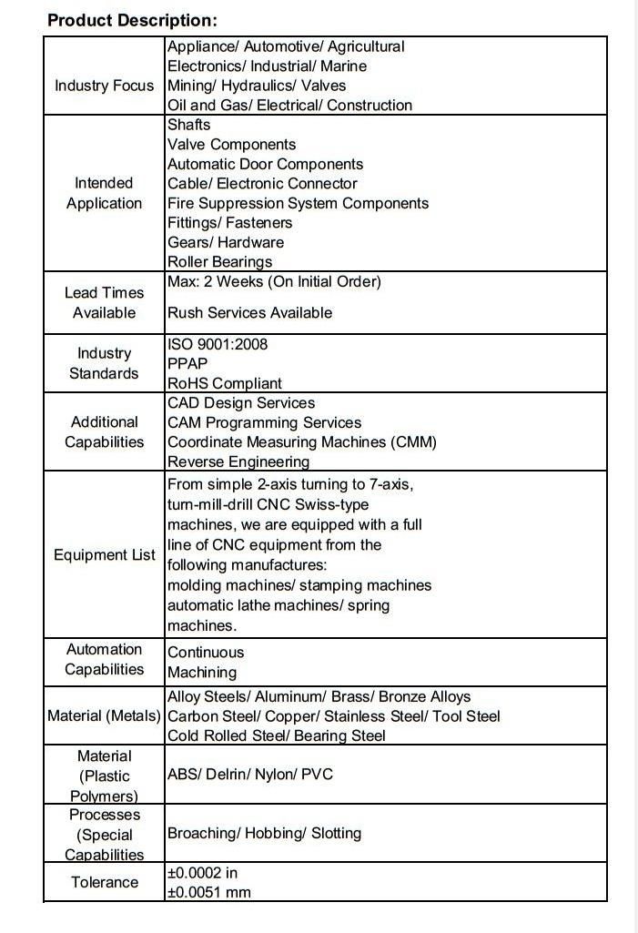 OEM Machine Spur Gear of Gear Motor