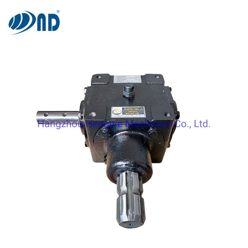 ND Brand Agriculture Gear Box Pto Agricultural Reverse Gearbox for Snow Removal Equipment Forage Machine Rotary Tiller Corn Header Potato Harvester