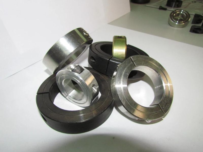 Standard Carbon Steel Black or Zinc Galvanized Set Screw and Clamp Split Shaft Collar