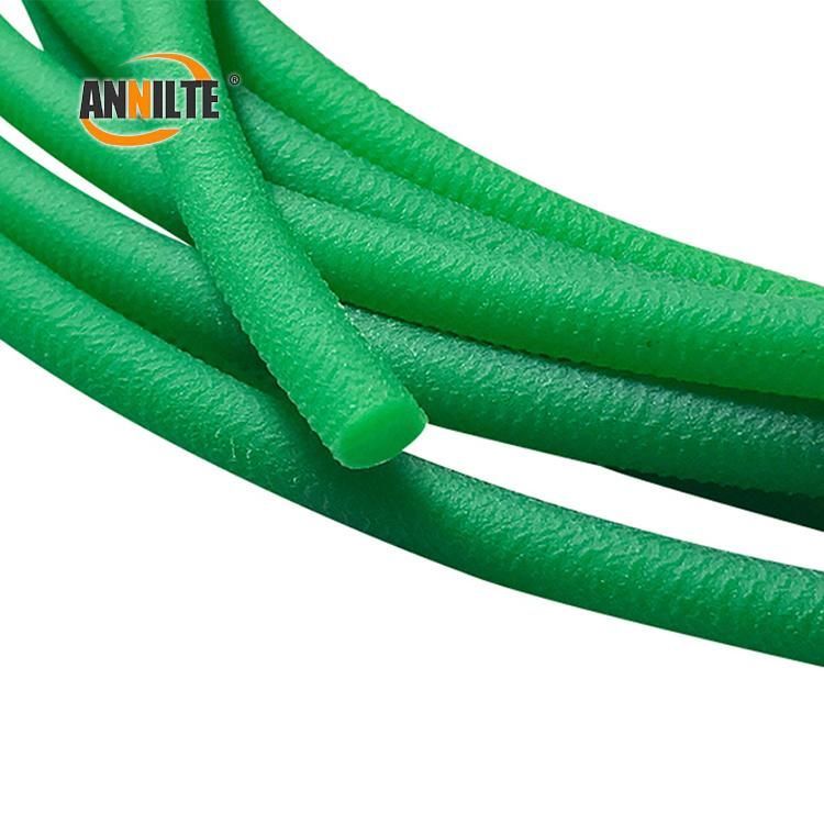 Annilte Green/Orange PU Round Belt for Food Sorting