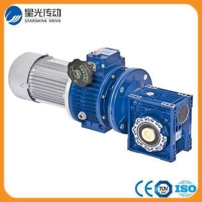 Nmrv+Jwb-X Worm Series Adjustment Ratio Gearbox