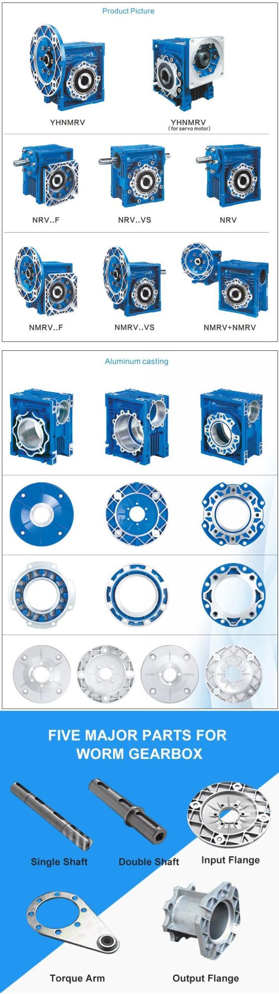 30: 1 Worm Gearbox Reducer for Stepper Motor