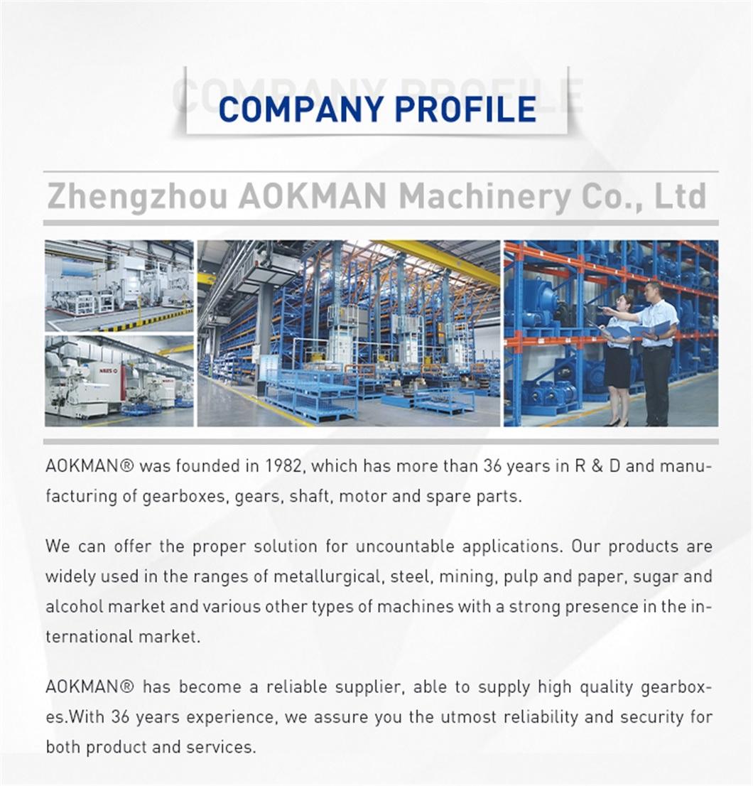 Aokman Electric Motor Reduction Gearbox Speed Reducer for Food Factory