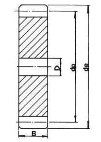 M1 Gear with Spline Hole, Salt Bath Nitriding, HRC42-60