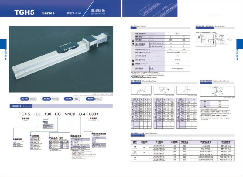 High Quality Single Axis Robots with Ball Screw Drive