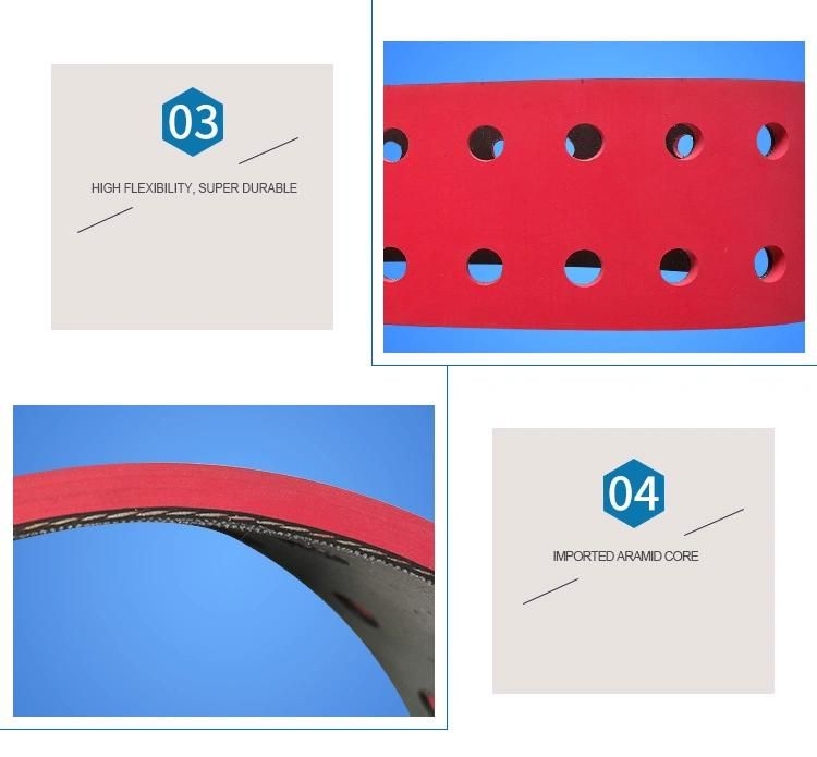 Laminating Machine Corrugated Belt Rubber Perforated Suction Rubber Flat Belt