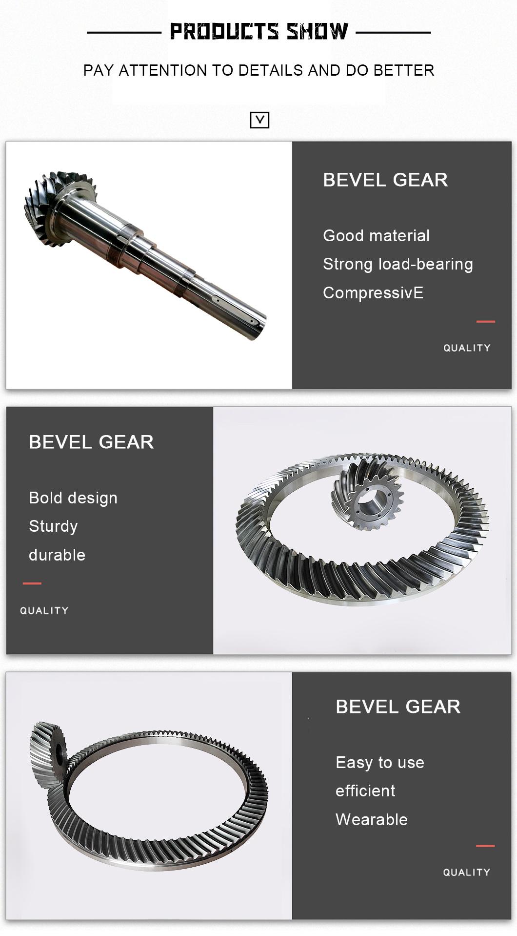 High Precision Forged Depth of Tooth 30 Angle Special Large Spiral Helical Bevel Rotary Table Gear