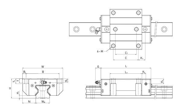 Heavy Load High Precision Roller Guide