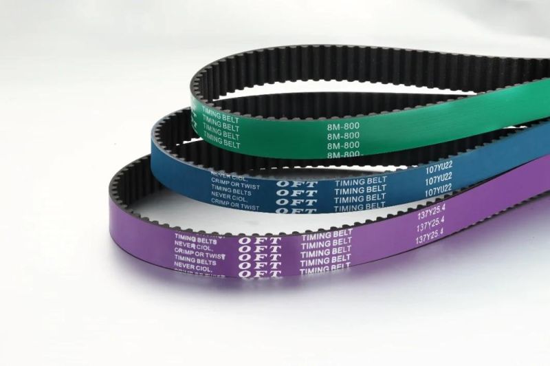 Oft Tfl Purple Car Engine Timing Belts / Rubber Fan Belts