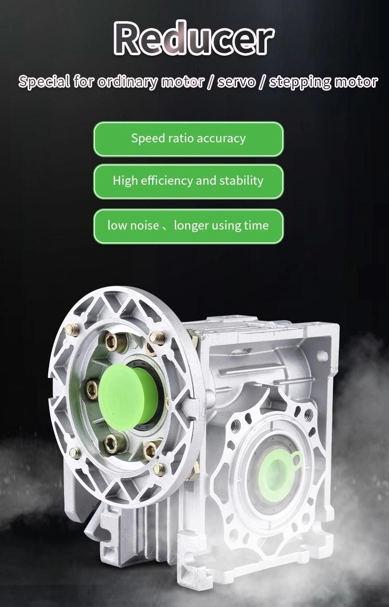 Worm Gearbox Output Flange Mounted for Industrial Machine Gear Box Motor Reducer