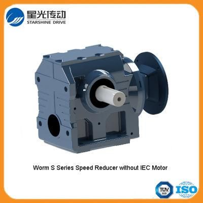 S Series Helical Worm Gearbox with Input Flange