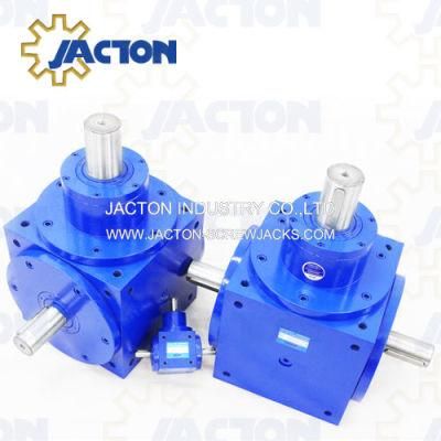 Bevel T 3-Shaft Gearboxes: a 3-Shaft Gearbox Has Three Shafts: The Input and The Output Shaft Extending out Both Sides of The Housing.