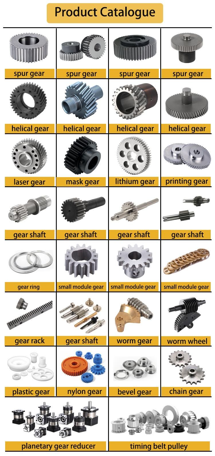 Blackening Carbon Steel Timing Belt Pulley with Keyway Hubless