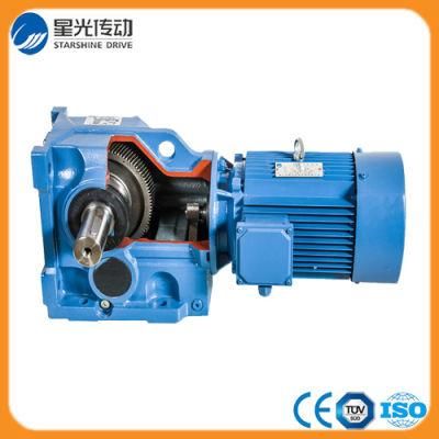 Energy Efficient Bevel Helical Gearmotor K Series with IEC Motor