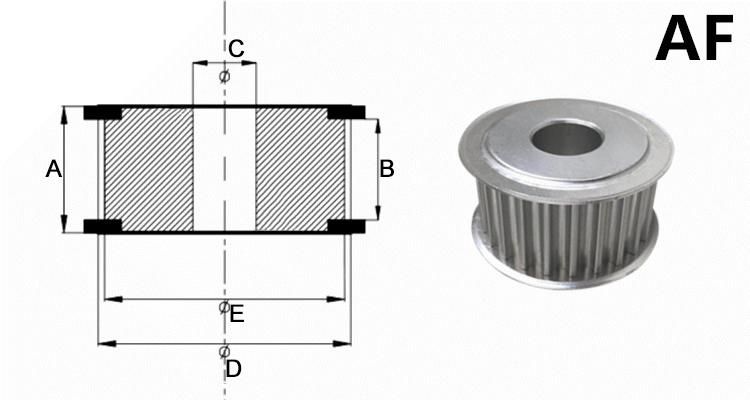 High Quality Synchronous Wheel Tooth Timing Belt Pulley for Timing Belt T16