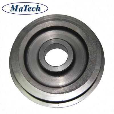 Machining Ductile Iron Sand Casting Grooved Pulley Wheel