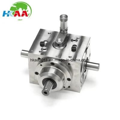 Special Design CNC Machining Stainless Steel Reversing Spiral Bevel Gearbox