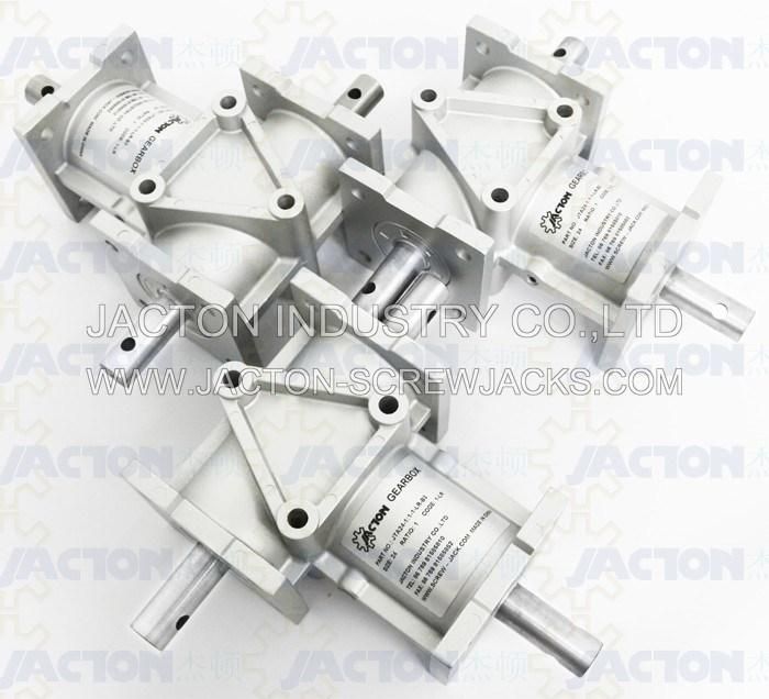 Aluminium Jta24 Reducers and Drives Bevel Gear Right Angle Gearboxes