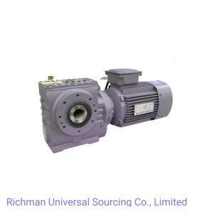 S Type Helical Worm Transmission Gearbox