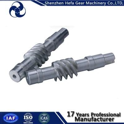 Make in Shenzhen Black Axle Steel Worm Gear Shaft Wholesale