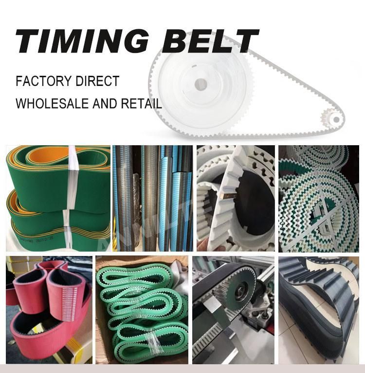 Annilte Packing Industry Rubber Based PU Timing Belts At10/At20, Htd5/Htd8/Htd14