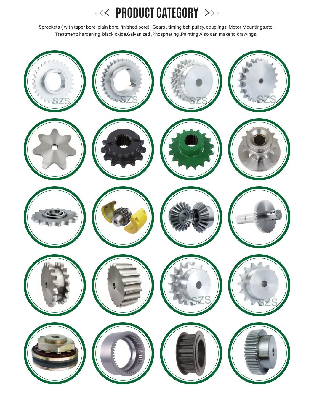 Finished Bore Sprocket: 16BS Hardening Teeth, Keyway and Screw (DIN/ANSI/JIS Standard or made to drawing) Transmission Parts