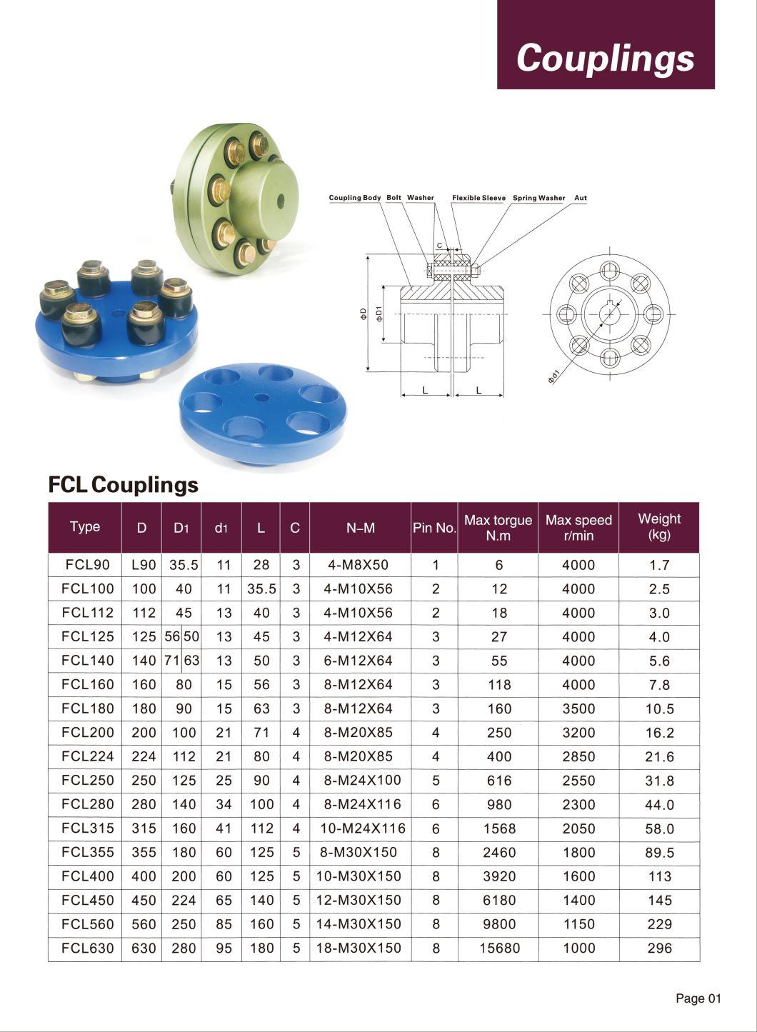 Cast Iron Flexible Couplings FCL200