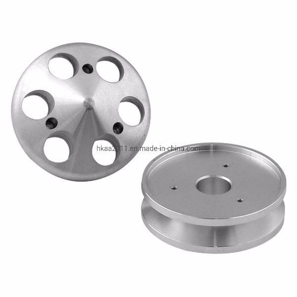 Polished Aluminum Double Groove Crank Pulley