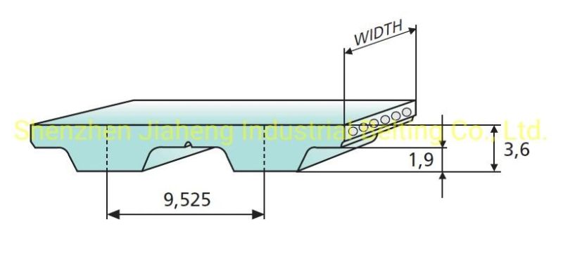 Model 210 L Rubber Synchronous Belt Rubber Timing Belt