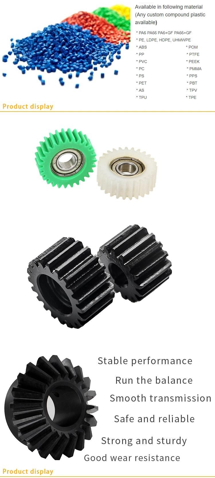 High Impact Plastic Nylon Bevel Gears