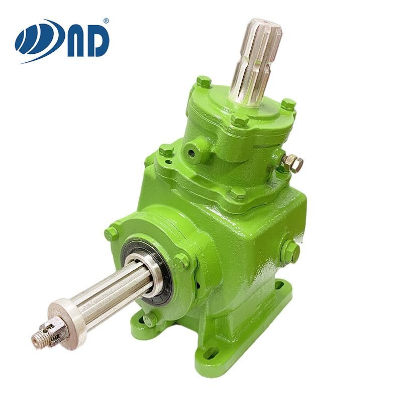 China Factory ND Agricultural Bevel Gearbox Pto Farm Rotary Mixer Tractor Right Angle Gearbox Helical Tiller Reduction Transmission Machinery