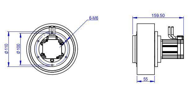 OEM Agv Driving Wheel Agv Servo Motor Drive Unit Drive Assembly (TZDL-400-21-PT)