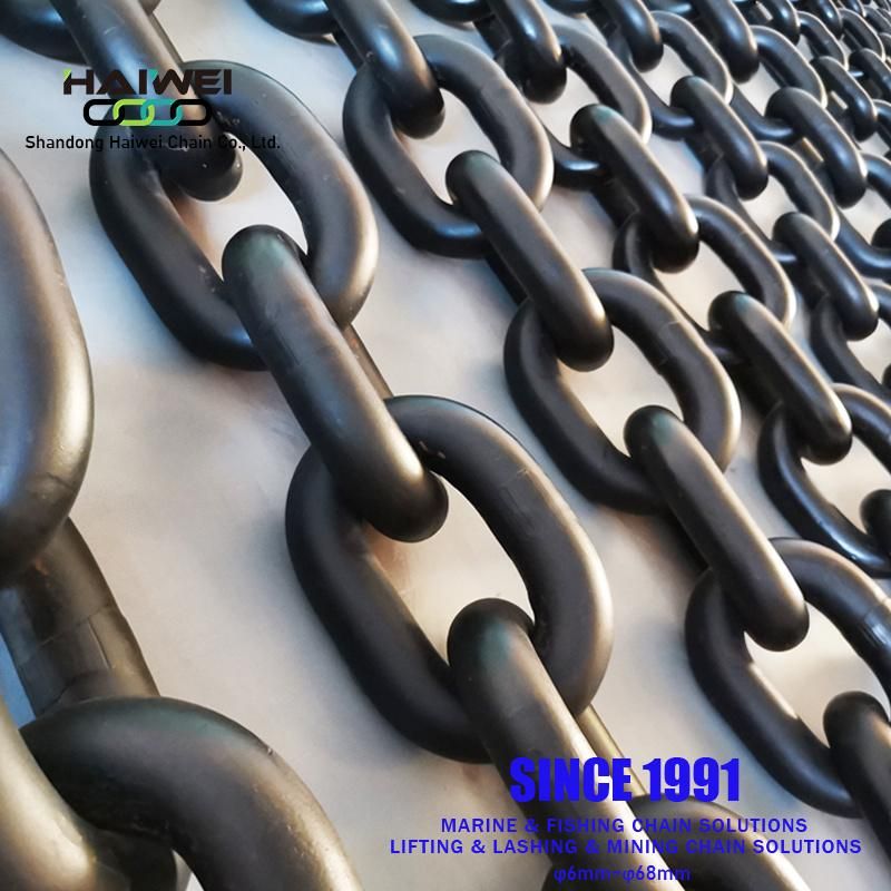 Blacking Painting Flash Welding Link Chain for Lifting Use G 80 Grade