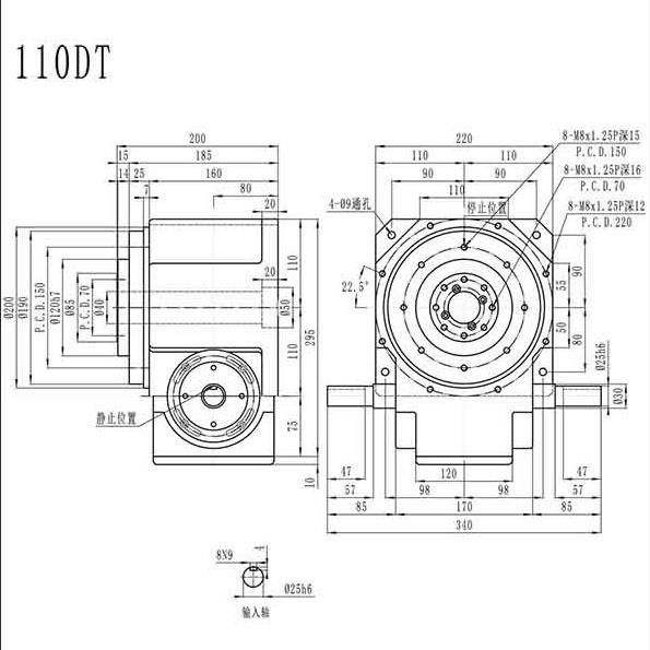 Table Type (DT Series) Cam Indexing Drive