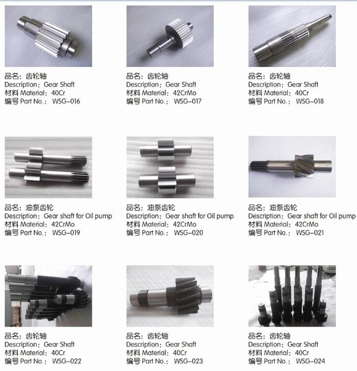 Grain Combine Harvester Transmission Gear Shaft for Forklift Truck Car Tractor & Machine Tool