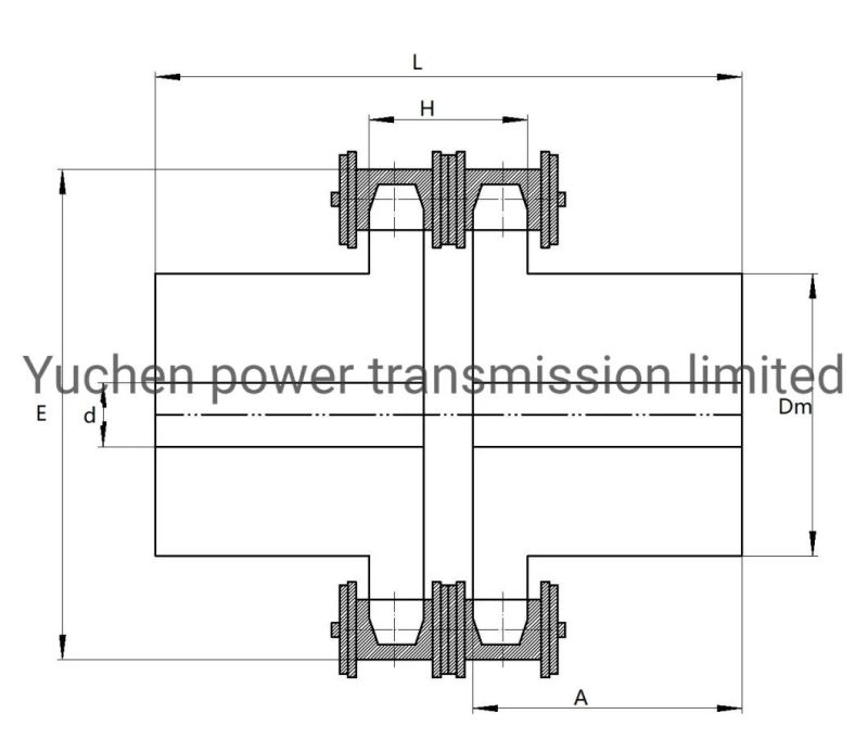 Transmission System Chain Coupling Type 112018 for Shaft Coupling