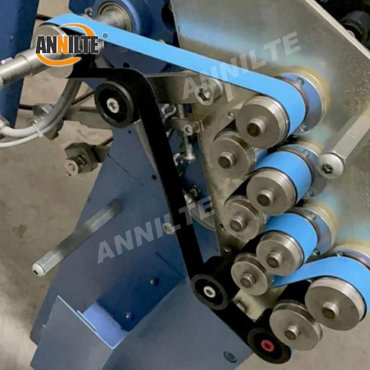 Annilte 2.5mm Thickness Matt Blue and Grey Textile Machine Flat Belt and Rubber Belt Tangential Belt for Machine Conveyor