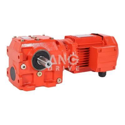 S Series Helical Worm Transmisson Gearbox with AC Motor